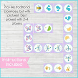 DOMINOES Game {Springtime} PRINTABLE-My Computer is My Canvas