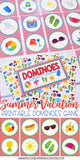 DOMINOES Game {Summer Edition} PRINTABLE-My Computer is My Canvas