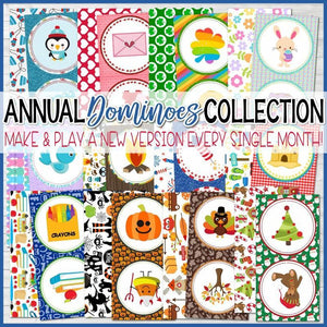 DOMINOES Games {ANNUAL COLLECTION} PRINTABLE-My Computer is My Canvas