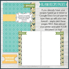 EDITABLE Recipe Card Collection NAVY {4x6} PRINTABLE – My Computer is My  Canvas