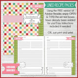 EDITABLE Recipe Binder Collection RED {Full Size 8.5x11} PRINTABLE