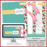 EDITABLE Recipe Binder Collection RED {Full Size 8.5x11} PRINTABLE