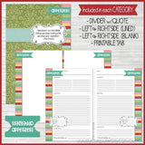 EDITABLE Recipe Binder Collection RED {Half Size 5.5x8.5} PRINTABLE