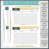 EDITABLE Recipe Card Collection NAVY {5x7} PRINTABLE