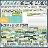 EDITABLE Recipe Collection {NAVY EDITION} Discounted Bundle