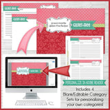 EDITABLE Recipe Collection {RED EDITION} Discounted Bundle