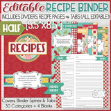 EDITABLE Recipe Collection {RED EDITION} Discounted Bundle