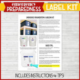 Every Needful Thing {EMERGENCY PREPAREDNESS LABELING KIT} Printable