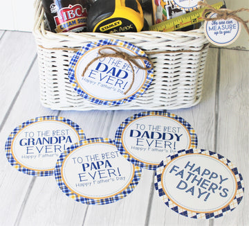 Father's Day Basket {Gift Tag Kit} PRINTABLE – My Computer is My Canvas