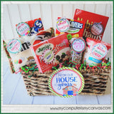 Gingerbread House Kit {Gift Basket Tag Set} PRINTABLE