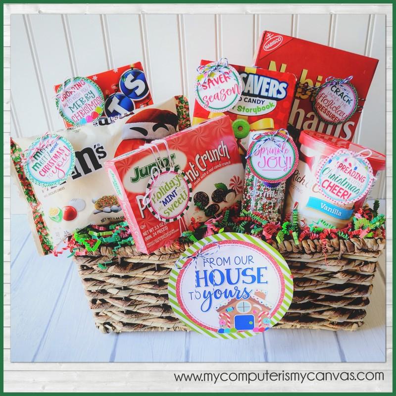 Gingerbread House Kit {Gift Basket Tag Set} PRINTABLE – My Computer is ...