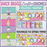 Gnome MINIATURE BAR WRAPS {Snack Baggie: EASTER} PRINTABLE