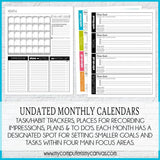 Gospel-Centered Goal Setting {PLANNER & JOURNAL} Undated PRINTABLE