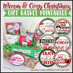 HOT CHOCOLATE Christmas Basket {Gift Tag Kit} PRINTABLE