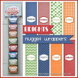 Happy Birthday Nugget Wrappers {Bright & Pastel} PRINTABLE-My Computer is My Canvas