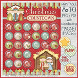 Holiday Bottle Cap Countdown PRINTABLES {Discounted Bundle} {Clearance}-My Computer is My Canvas