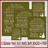 Isaiah 9:6 Nativity Christmas Subway Art PRINTABLE-My Computer is My Canvas