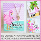 Jewelry QUOTE Cards {FLAMINGO} PRINTABLE