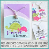 Jewelry QUOTE Cards {TURTLE} PRINTABLE