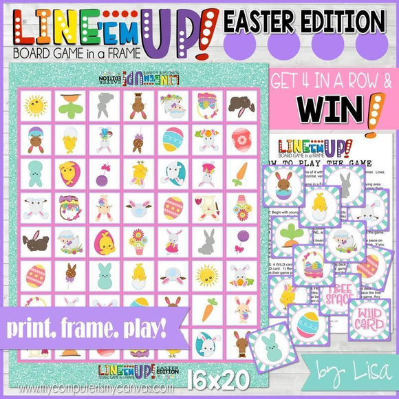 LINE 'Em UP! {Easter} PRINTABLE Game-My Computer is My Canvas