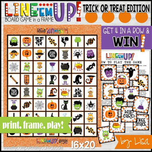 LINE 'Em UP! {TRICK or TREAT} PRINTABLE Game-My Computer is My Canvas