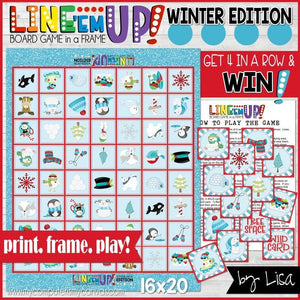 LINE 'Em UP! {WINTER} PRINTABLE Game-My Computer is My Canvas