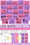 LOVE QUOTE Sticky Notes {Valentine or Anniversary} PRINTABLE