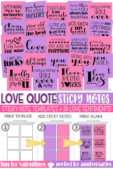 Valentines Day Sticky Notes