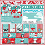 MINIATURE BAR WRAPS {Polar Scene} PRINTABLE-My Computer is My Canvas