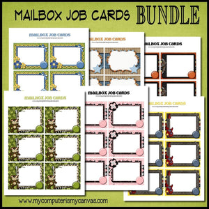 Mailbox Job Chore Cards - PRINTABLE {CLEARANCE}-My Computer is My Canvas