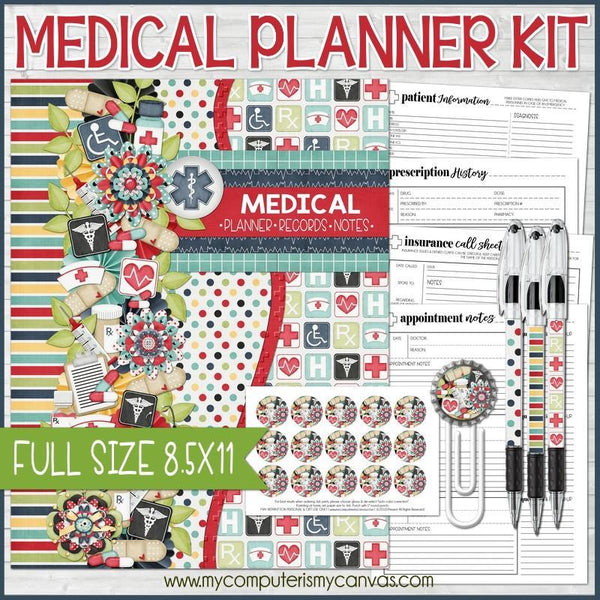 Planner Kit {Blank Inserts ONLY} PRINTABLE – My Computer is My