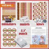 "Mix & Match" Chocolate Wrapper & Tag Kit {NOVEMBER} PRINTABLE