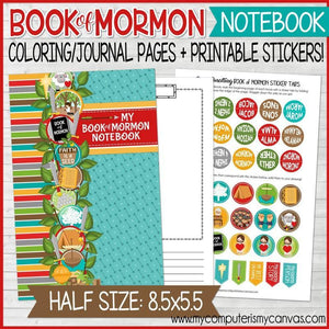 My Book of Mormon Notebook {HALF-SIZE} PRINTABLE