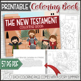 NEW TESTAMENT Scripture Stories Coloring Book {PRINTABLE}