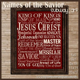 Names of the Savior Christmas Subway Art PRINTABLE-My Computer is My Canvas