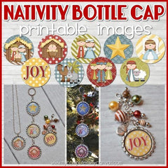 Christmas Bottle Cap PRINTABLE – My Computer is My Canvas