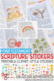 OLD TESTAMENT Scripture Stickers + Pearl of Great Price {Clipart Style} PRINTABLE