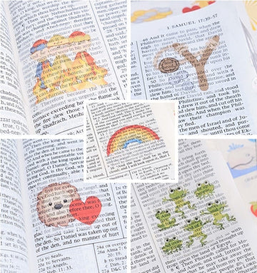 Christian Stickers, Clip Art, Print and Cut,Bible Journaling