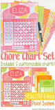 POINT SYSTEM Chore Charts {CITRUS} PRINTABLE-My Computer is My Canvas