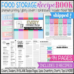 Blank Recipe Book: Empty Blank Food Recipe Book Cookbook to Write In  Journal Notebook with Tabs (Paperback)