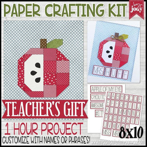 Paper Crafting Kit {APPLE/TEACHER} PRINTABLE-My Computer is My Canvas