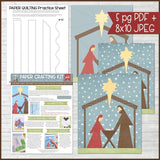 Paper Crafting Kit {NATIVITY} PRINTABLE-My Computer is My Canvas