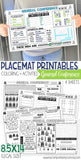 Placemat Activity Sheets {GENERAL CONFERENCE} PRINTABLE