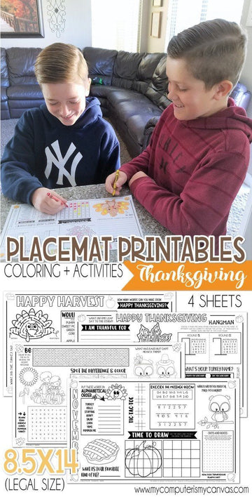 Personalized Christmas Halloween Thanksgiving Placemat/ Holidays 