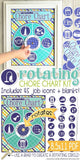 Rotating Job Chart {Navy/Teal} PRINTABLE-My Computer is My Canvas