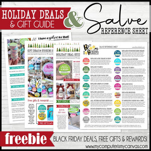 SALVE REFERENCE SHEET + Gift Guide {PRINTABLE} FREEBIE