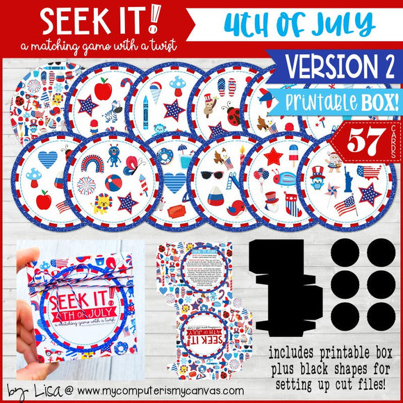 SEEK IT! 4th of JULY Edition {VERSION 2} PRINTABLE