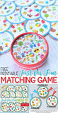 SEEK IT! {Just for Fun} PRINTABLE Matching Game-My Computer is My Canvas