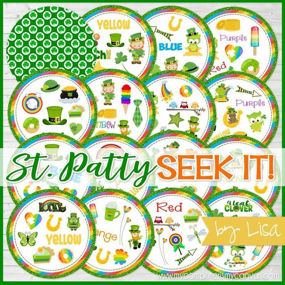 SEEK IT! {St. Patrick's Edition} PRINTABLE Matching Game-My Computer is My Canvas