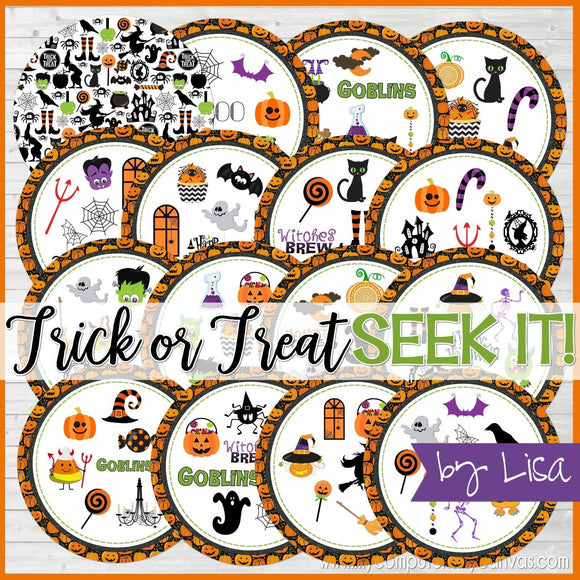 SEEK IT! {Trick or Treat} PRINTABLE Matching Game-My Computer is My Canvas